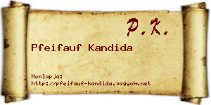 Pfeifauf Kandida névjegykártya